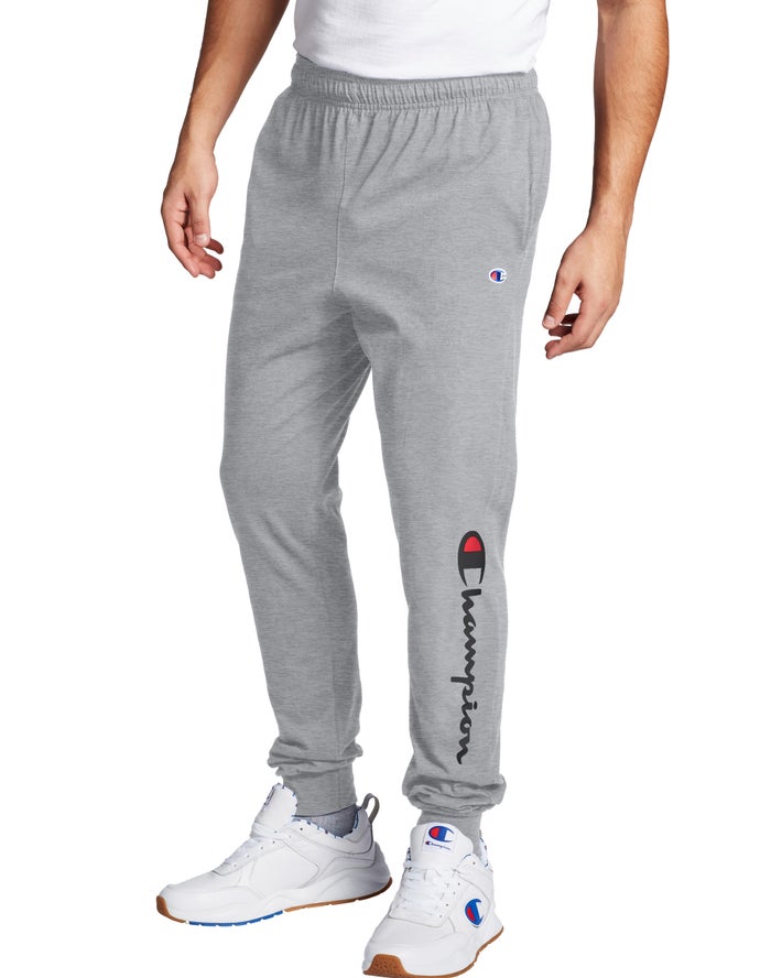 Champion Classic Jersey Script Logo Erkek Joggers Gri ( YBGANX327 )